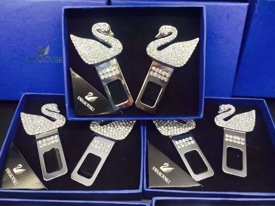 Automobile safety buckle on mute swan high quality diamond