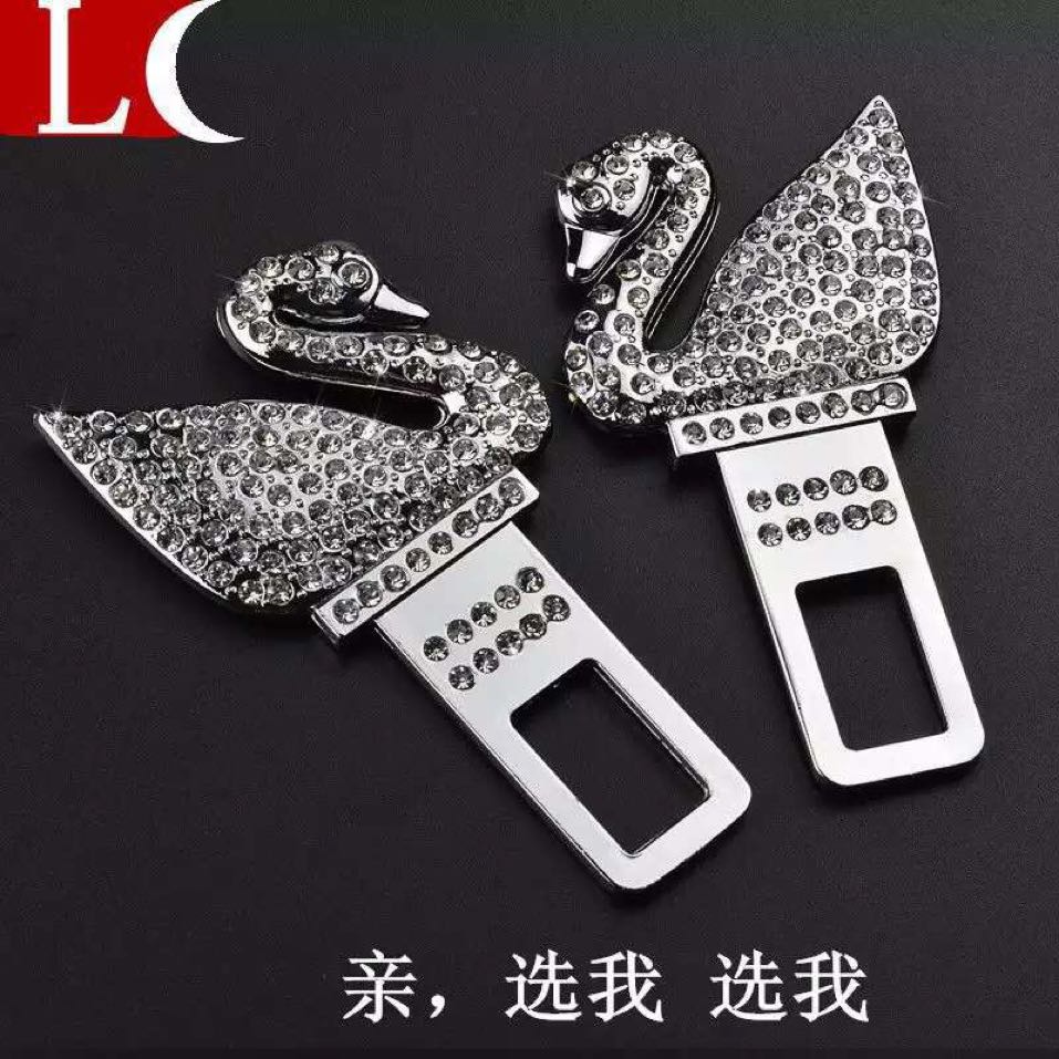 Automobile safety buckle on mute swan high quality diamond