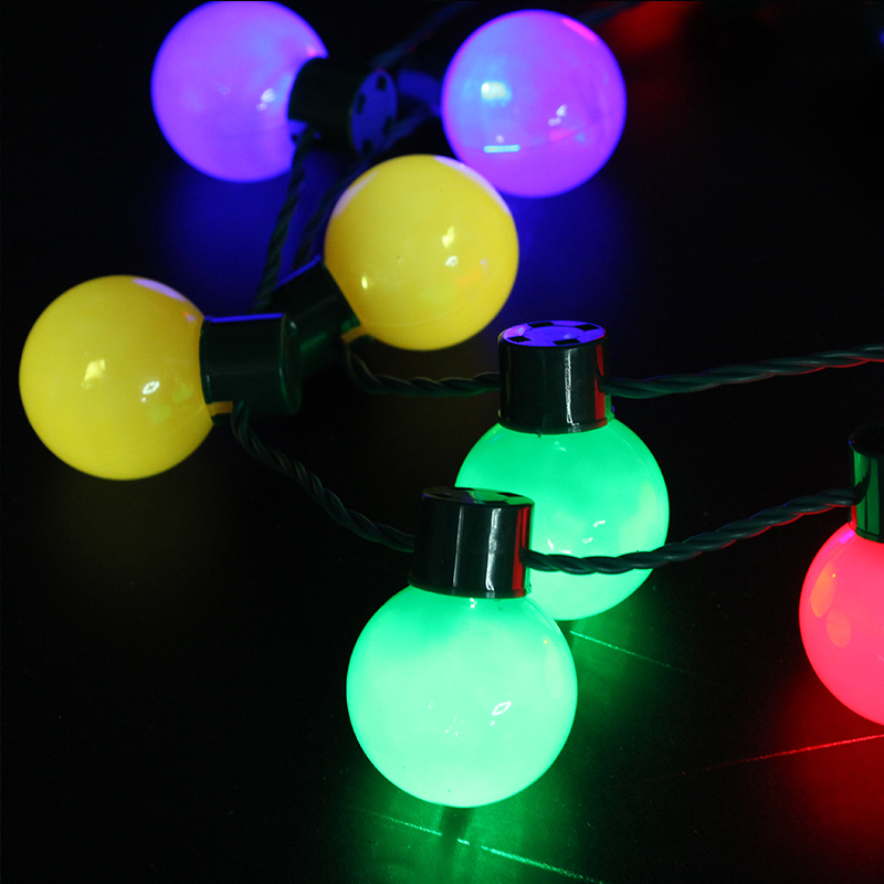 ZD Factory Direct Sales Halloween Christmas Foreign Trade Popular Style LED Light Bulb Necklace Safety Buckle Light Cable