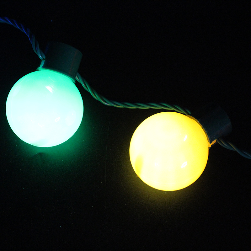 ZD Factory Direct Sales Bulb Necklace Halloween Christmas Led Glowing Necklace Super Bright Safety Buckle Light Cable