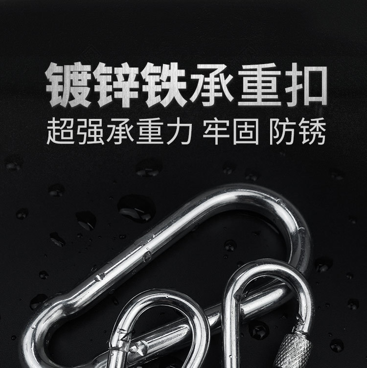 5 50mm PearShaped Galvanized Iron Climbing Button Carabiner Spring Hook Outdoor Safety Buckle Connecting Ring Dog Clasp