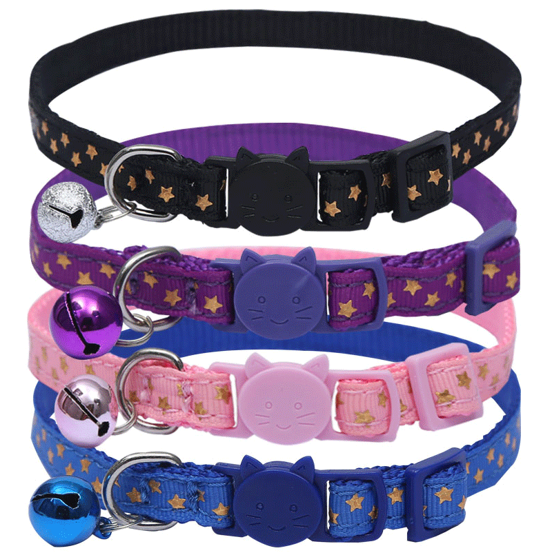 Bell Nylon XINGX Ribbon Safety Buckle Patch Cat Dog Collar Factory Direct Sales Pet Supplies in Stock Wholesale
