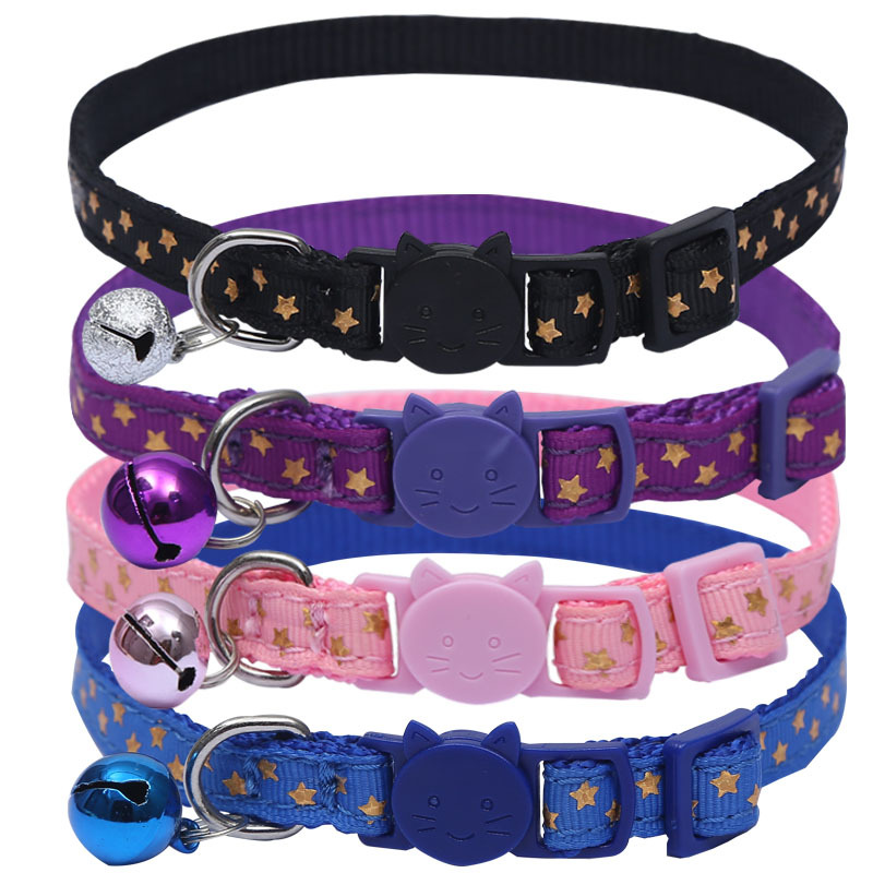 Bell Nylon XINGX Ribbon Safety Buckle Patch Cat Dog Collar Factory Direct Sales Pet Supplies in Stock Wholesale