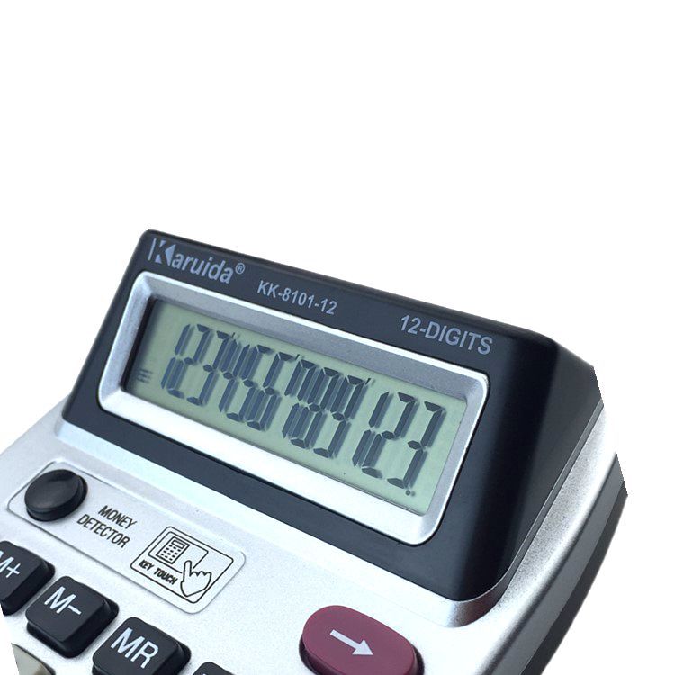 Karuida Kairoda Dual Screen Dual Display with Money Detector Lamp Calculator KK-8101-12