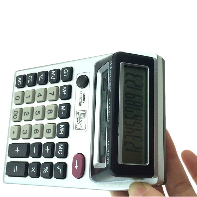 Karuida Kairoda Dual Screen Dual Display with Money Detector Lamp Calculator KK-8101-12