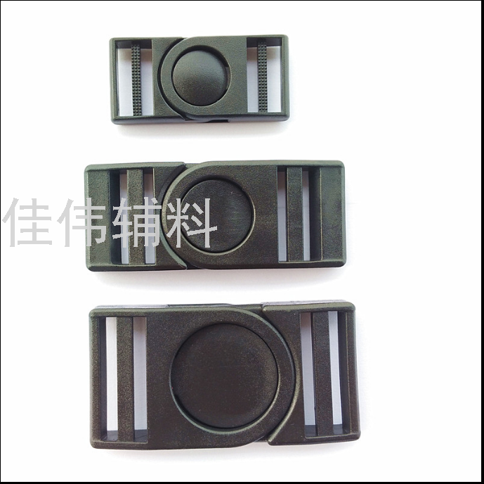 Black Nylon Release Buckle Plastic Snapper Safety Buckle Backpack Buckle Luggage Accessories Buckle Button School Bag Buckle School Bag Buckle