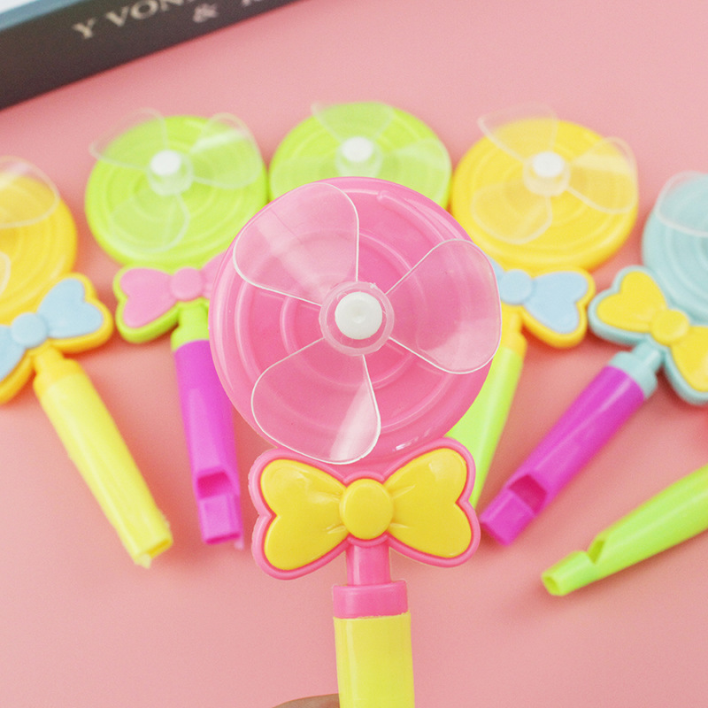 Lollipop whistle windmill candy color children gift activities to give practical wechat business small push gifts