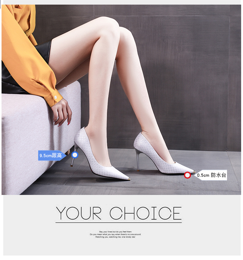 Winter Bird Black High Heels Women's All-Match 202 New Metal Toe Cap Stiletto Heel Classy Shoes Women's Pointed Work Shoes Winter Bird Black High Heels Women's All-Match 202 New Metal Toe Cap Stiletto Heel Classy Shoes Women's Pointed Work Shoes