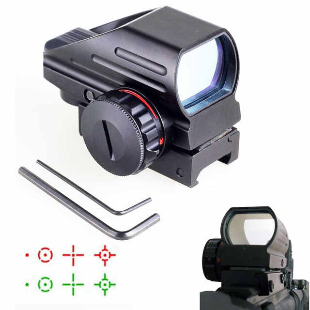 Hunting Optics 1x22x33 Compact Reflex Red Green Dot Sight scope 4 Reticle Sight for Hunting Optics 1x22x33 Compact Reflex Red Green Dot Sight scope 4 Reticle Sight for