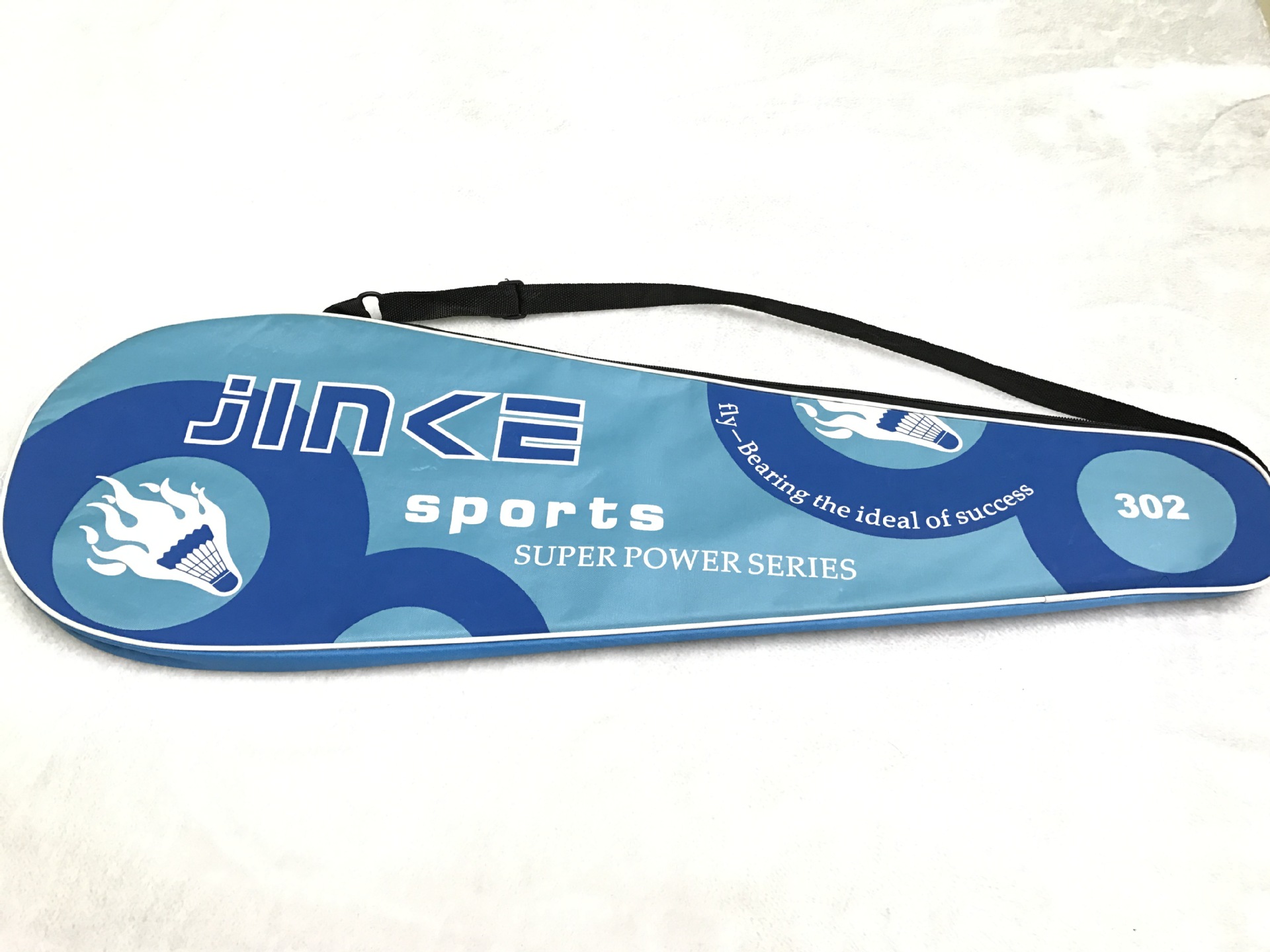 The factory direct selling JINKE-302 badminton rackets 2 pieces to take super light alloy competition training. The factory direct selling JINKE-302 badminton rackets 2 pieces to take super light alloy competition training.