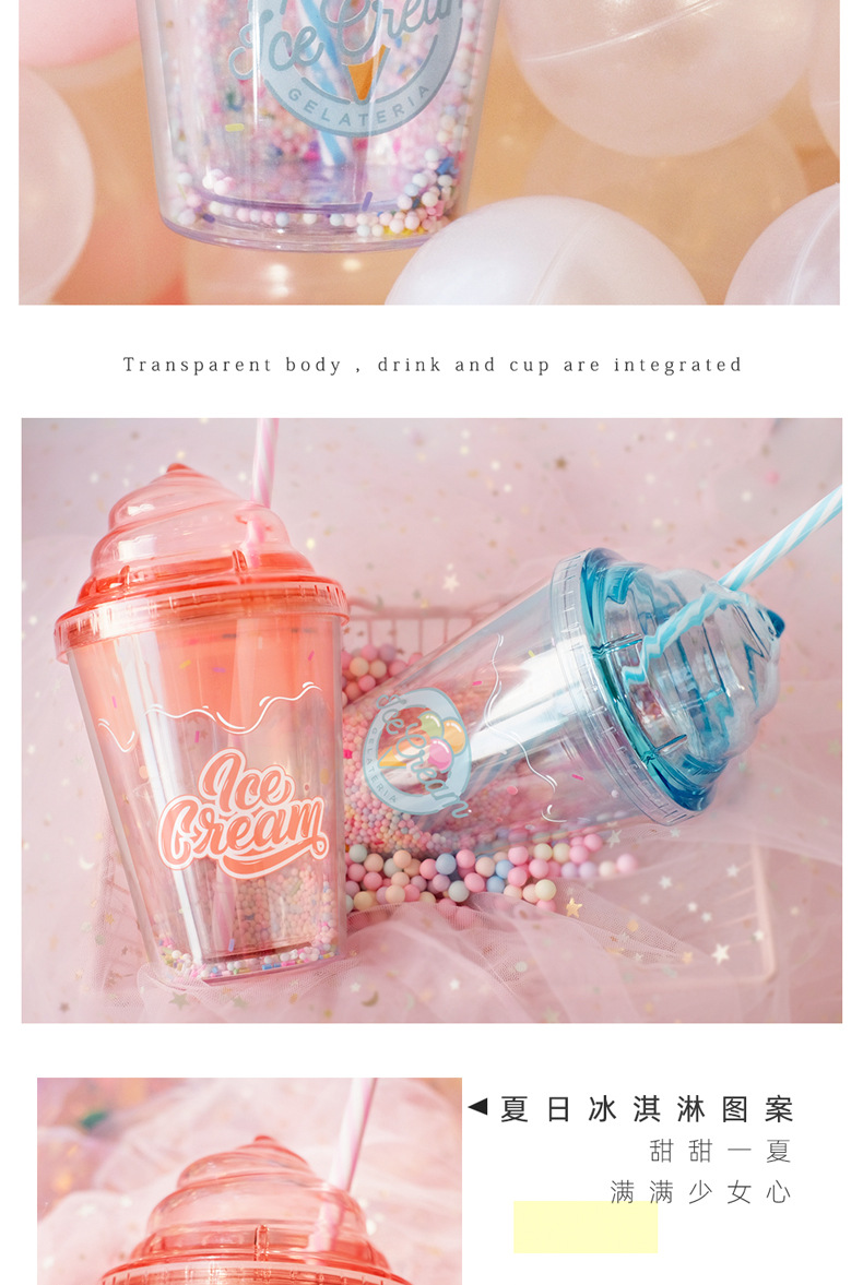 water botterA Cream cap water cup plastic cup lovely children students straw cup gift customized cup children water botterA Cream cap water cup plastic cup lovely children students straw cup gift customized cup children