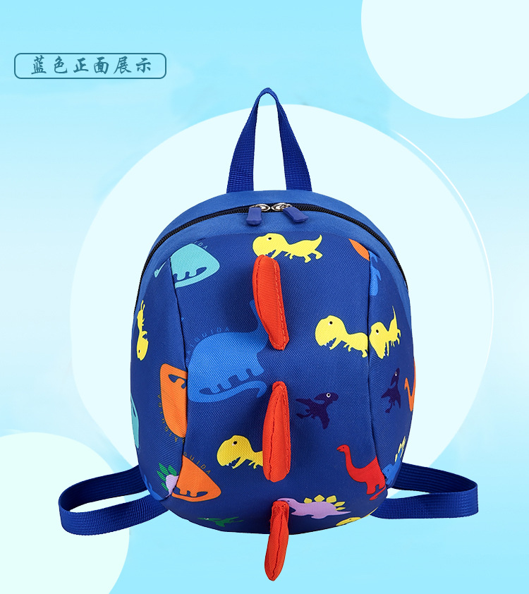 New Anti-Lost Children Backpack Three-Dimensional Dinosaur with Safety Buckle Children's Backpack Kindergarten Children's Schoolbag
