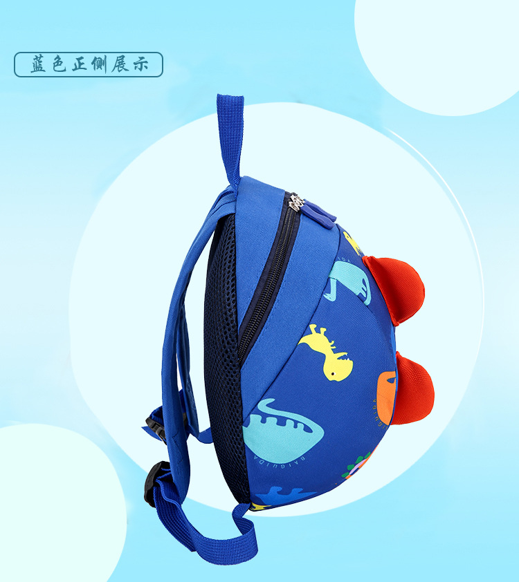 New Anti-Lost Children Backpack Three-Dimensional Dinosaur with Safety Buckle Children's Backpack Kindergarten Children's Schoolbag