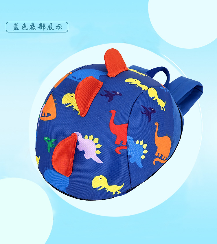 New Anti-Lost Children Backpack Three-Dimensional Dinosaur with Safety Buckle Children's Backpack Kindergarten Children's Schoolbag
