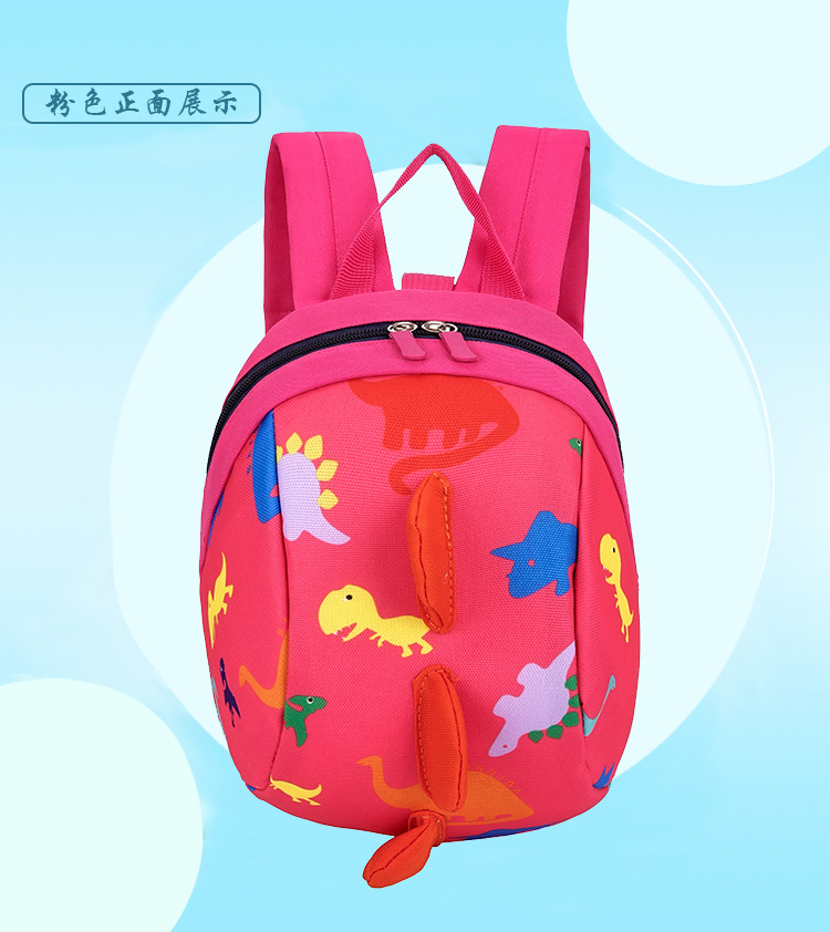 New Anti-Lost Children Backpack Three-Dimensional Dinosaur with Safety Buckle Children's Backpack Kindergarten Children's Schoolbag