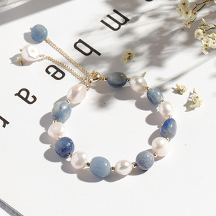 Badu Hetian Jade Beads Necklace Female Safety Buckle Pendant Clavicle Chain Jade Niche Design Ins Cold Wind Gift