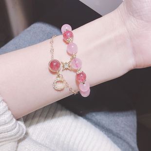 Badu Hetian Jade Beads Necklace Female Safety Buckle Pendant Clavicle Chain Jade Niche Design Ins Cold Wind Gift