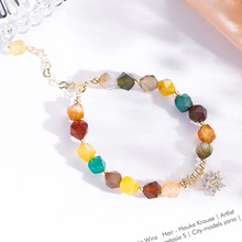 Badu Hetian Jade Beads Necklace Female Safety Buckle Pendant Clavicle Chain Jade Niche Design Ins Cold Wind Gift