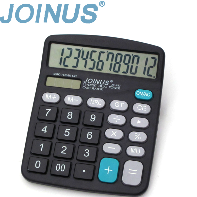 JOINUS zhongcheng calculator JS-837 12 digits solar screens