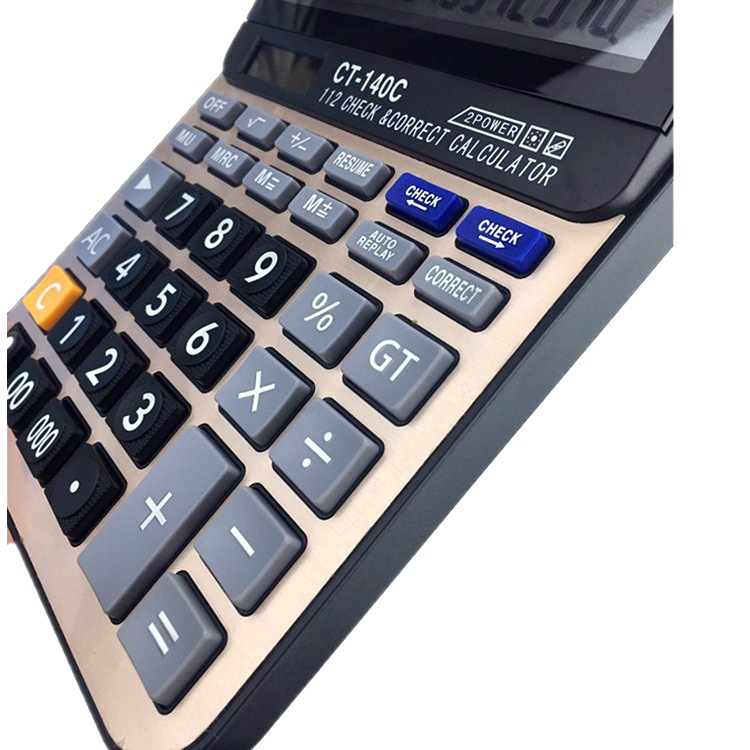 High-End Calculator CT-140c Duplicate Supply Solar Belt Battery Office Calculator