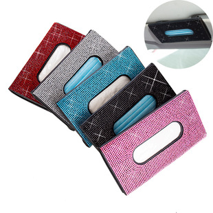 Car Tissue Box Diamond Sunshade Leather Hanging Seat Back Drawer Paper Clip Creative Rhinestone Car Tissue Box Car Tissue Box Diamond Sunshade Leather Hanging Seat Back Drawer Paper Clip Creative Rhinestone Car Tissue Box