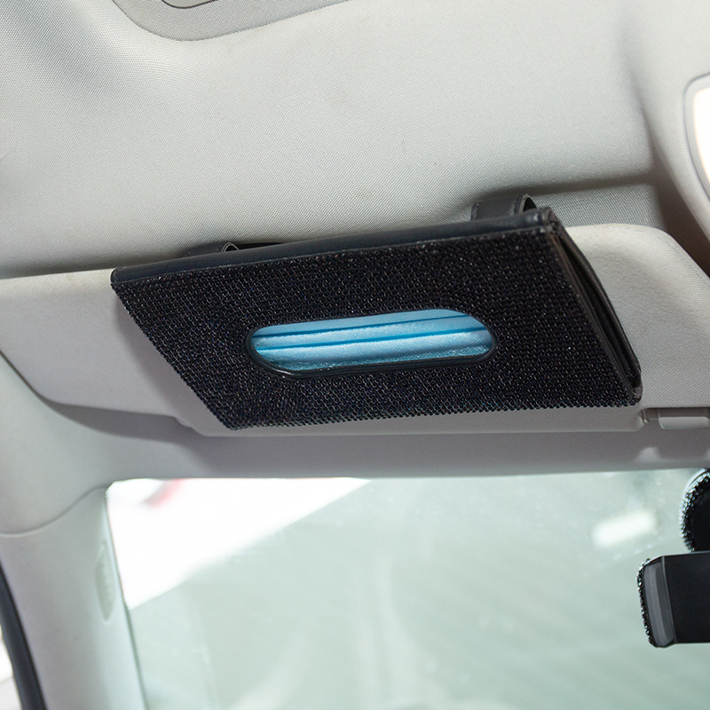 Car Tissue Box Diamond Sunshade Leather Hanging Seat Back Drawer Paper Clip Creative Rhinestone Car Tissue Box Car Tissue Box Diamond Sunshade Leather Hanging Seat Back Drawer Paper Clip Creative Rhinestone Car Tissue Box