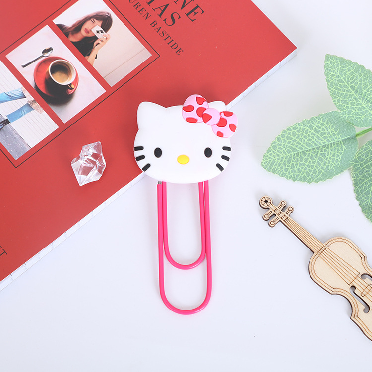 Large Paper Clip Bookmark Culture Study Stationery Cartoon Soft Glue Currently Available PVC Bookmark Customization Large Paper Clip Bookmark Culture Study Stationery Cartoon Soft Glue Currently Available PVC Bookmark Customization