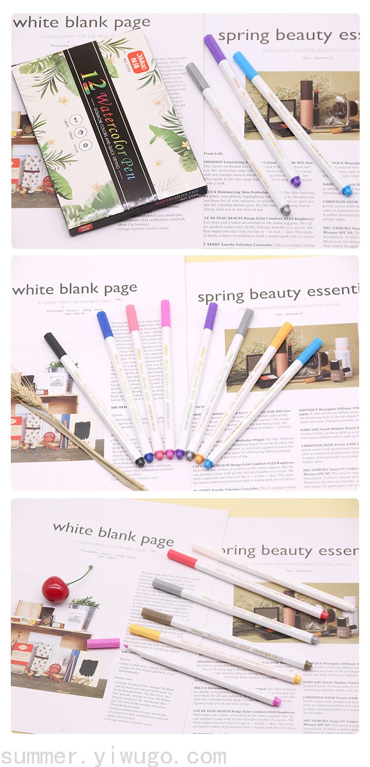 Brush Watercolor Pen Crayon Wax Stick Painting Tool Set Kindergarten School Supplies Drawing Set Brush Watercolor Pen Crayon Wax Stick Painting Tool Set Kindergarten School Supplies Drawing Set