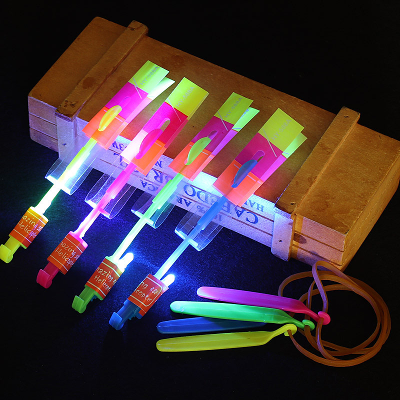 Large Luminous Slingshot Rocket Volume Express Blue Light Flying Sword Night Market Stall Toy Slingshot