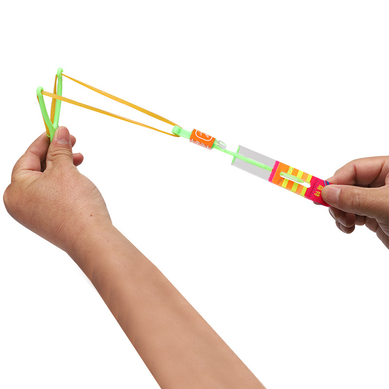 Large Luminous Slingshot Rocket Volume Express Blue Light Flying Sword Night Market Stall Toy Slingshot