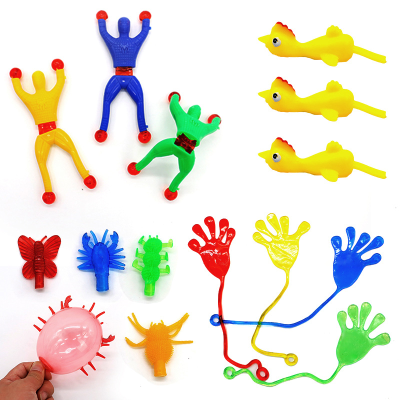 New Exotic Decompression Toy Fun Expandable Material Launch Slingshot Turkey Spider Man Palm Blow-through Children's Toys New Exotic Decompression Toy Fun Expandable Material Launch Slingshot Turkey Spider Man Palm Blow-through Children's Toys