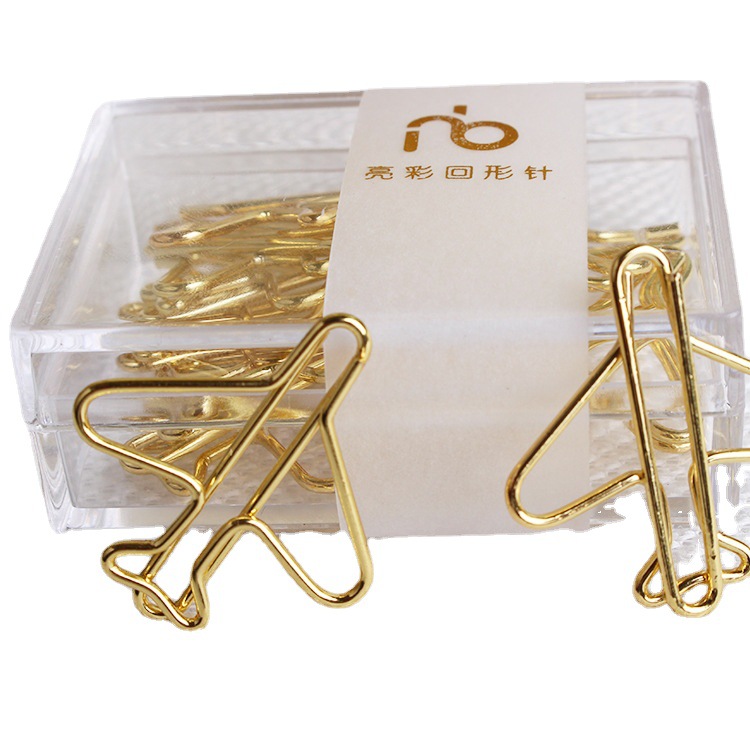 Spot Recommended Airline Creative Gift Aircraft Shape Paper Clip Color Paper Clip Shaped Paper Clips