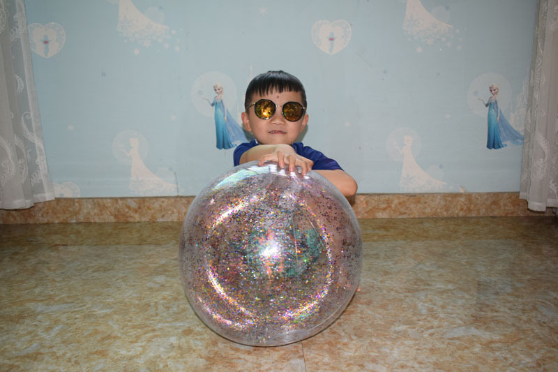PVC inflatable Beach ball Transparent Flake ball Child Adult toy ball transparent Flake Beach ball filling ball PVC inflatable Beach ball Transparent Flake ball Child Adult toy ball transparent Flake Beach ball filling ball