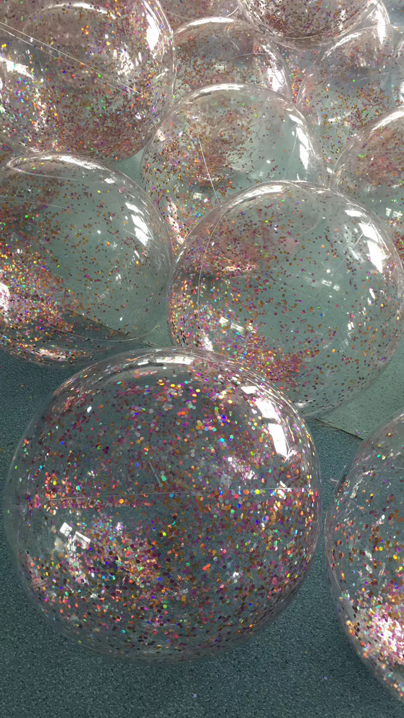 PVC inflatable Beach ball Transparent Flake ball Child Adult toy ball transparent Flake Beach ball filling ball PVC inflatable Beach ball Transparent Flake ball Child Adult toy ball transparent Flake Beach ball filling ball