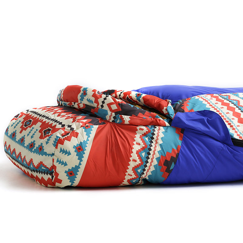 Folk style outdoor adult winter single down sleeping bag can be spliced -30 thick warm down sleeping bags