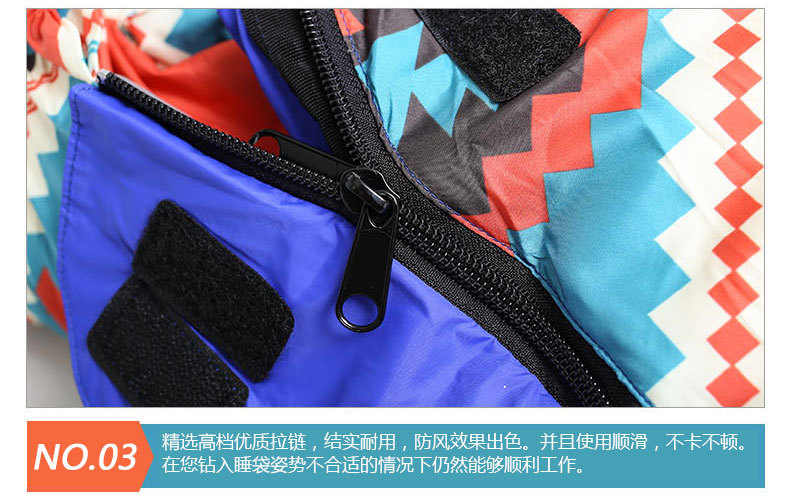 Folk style outdoor adult winter single down sleeping bag can be spliced -30 thick warm down sleeping bags
