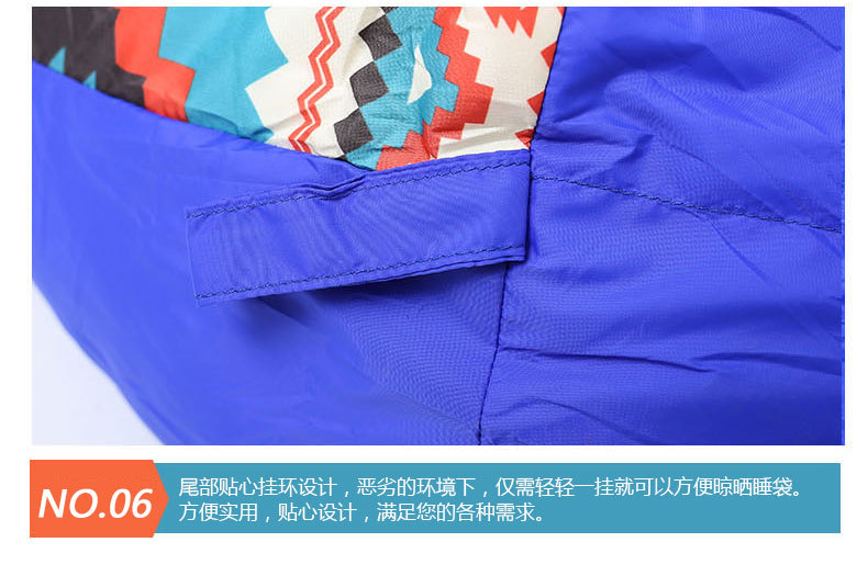 Folk style outdoor adult winter single down sleeping bag can be spliced -30 thick warm down sleeping bags