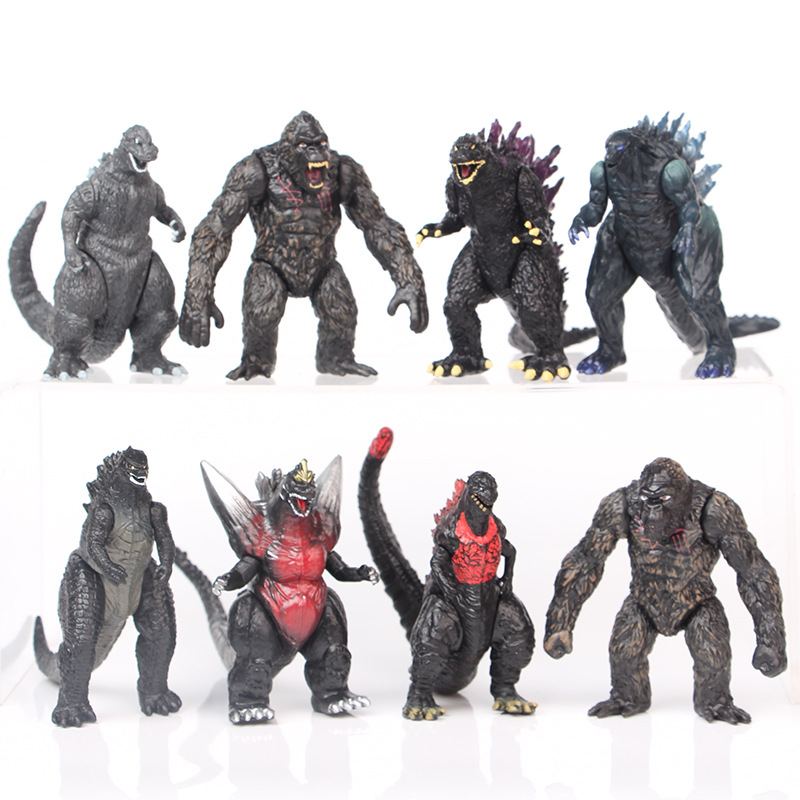Godzilla Model Doll Decoration 2 Generation 8 Models War King Kong Godzilla Monster King Toy Doll