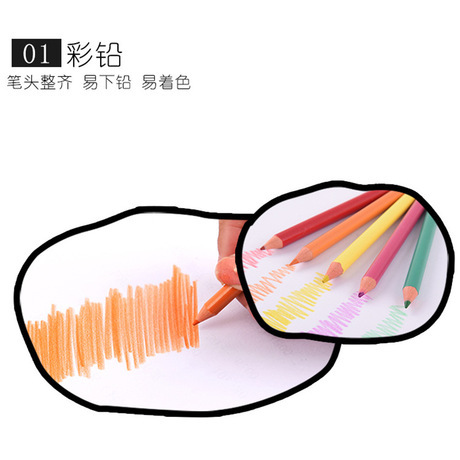 Hot 208-Piece Children&#039;s Painting Set Watercolor Pen Art Supplies Oil Painting Stick Stationery with Easel Board Wax Brush