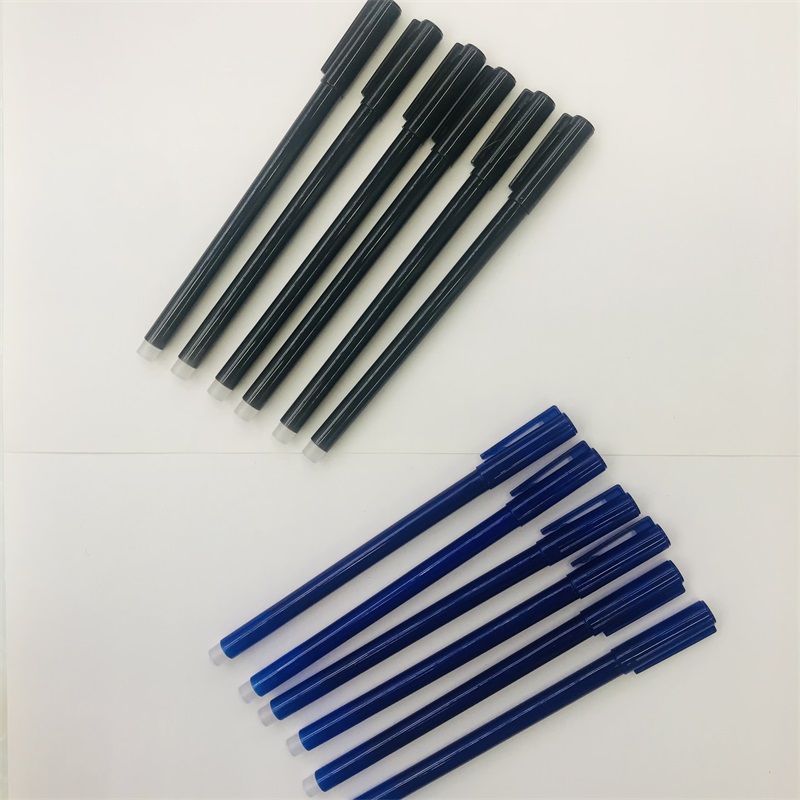 Rub Easy to Wipe Erasable Pen 0.5mm Syringe Crystal Blue Black Hot Erasable Sponge Wipe for Pupils Erasable Gel Pen