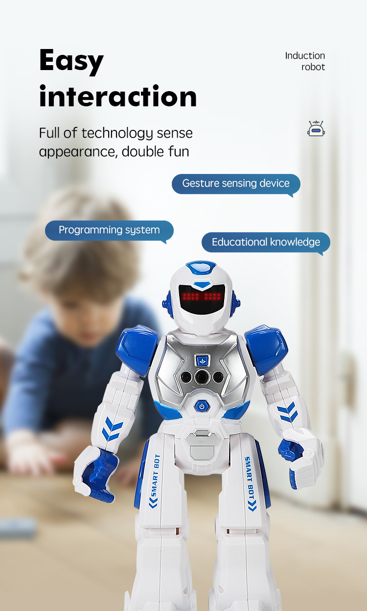 Mechanical War Police Early Education Intelligent Robot Exclusive for Cross-Border Electric Singing Infrared Induction Children's Remote Control Toy Mechanical War Police Early Education Intelligent Robot Exclusive for Cross-Border Electric Singing Infrared Induction Children's Remote Control Toy