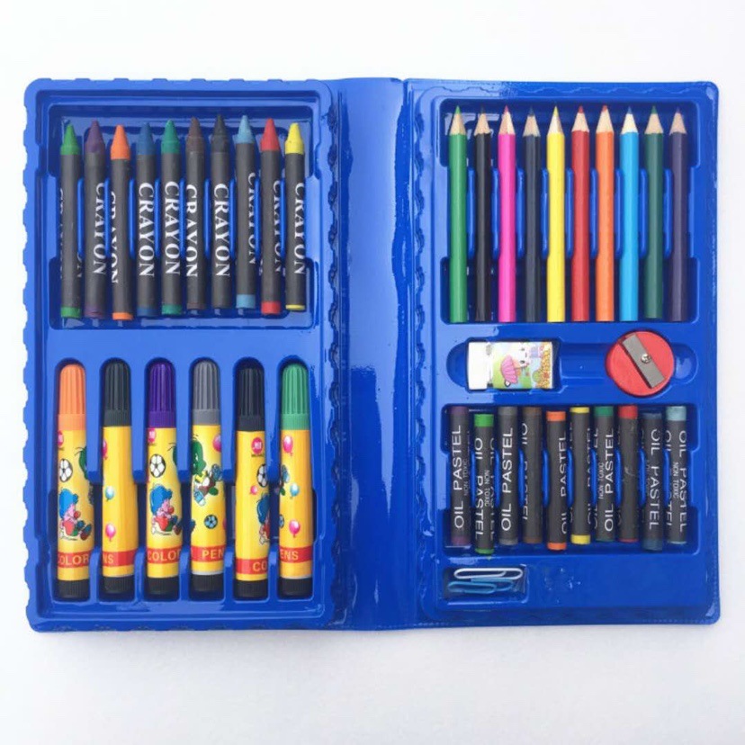 Children&#039;s 150 Brush Watercolor Pen Crayon Wax Stick Painting Tool Set Kindergarten School Supplies Drawing Set