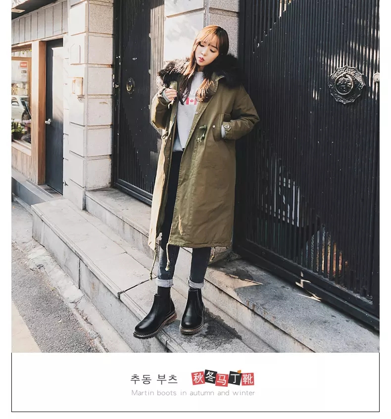 Autumn and winter Martin boots high help shoe boots woman worker outfit shoe big head shoe war Wolf