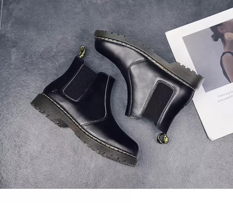 Autumn and winter Martin boots high help shoe boots woman worker outfit shoe big head shoe war Wolf