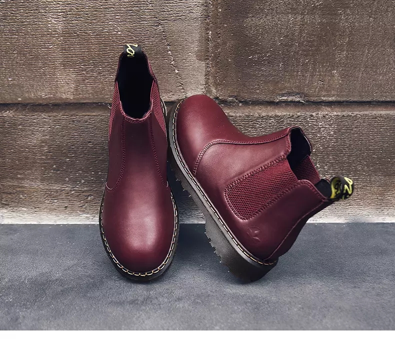 Autumn and winter Martin boots high help shoe boots woman worker outfit shoe big head shoe war Wolf