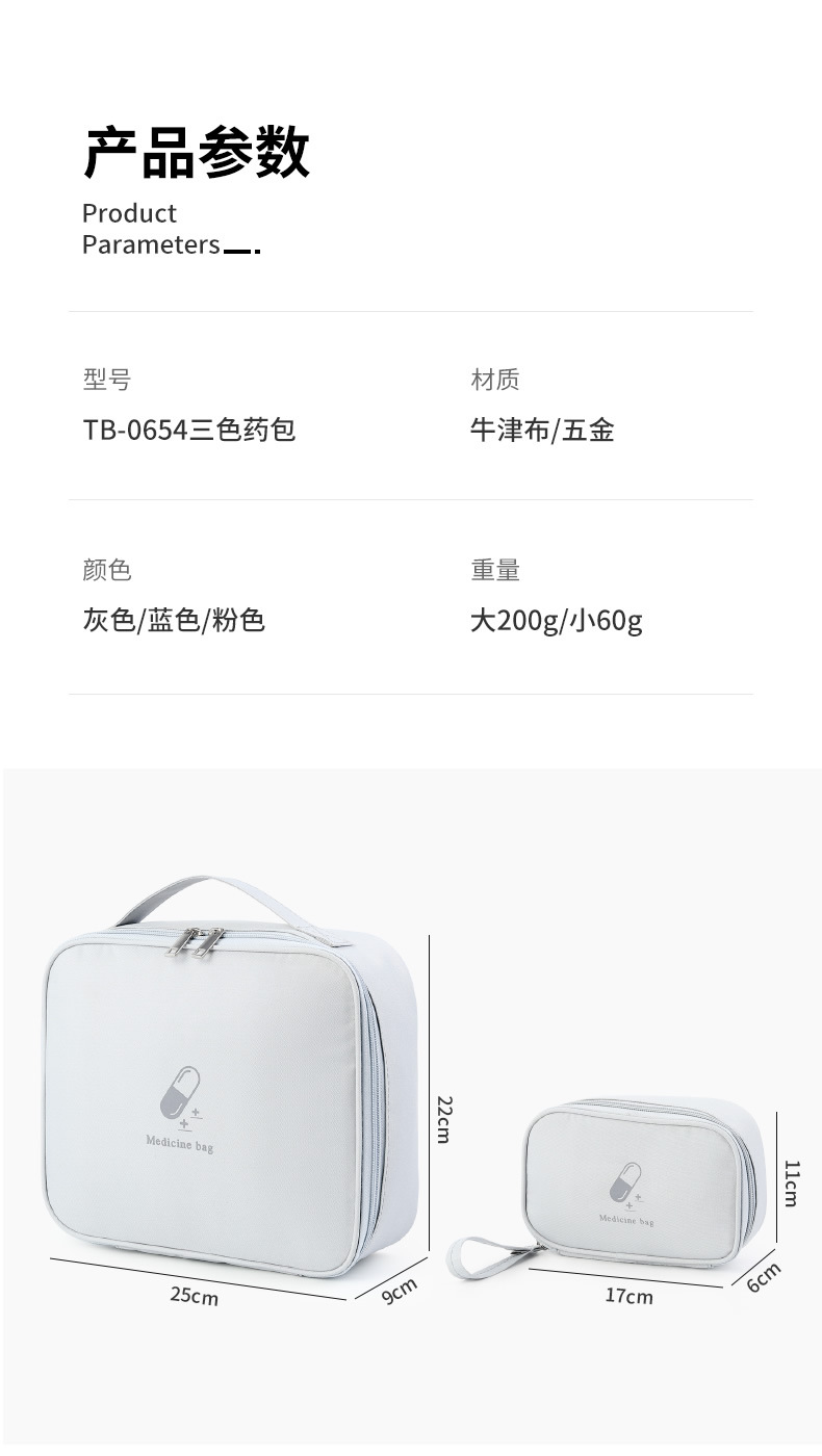 Portable Medicine Bag Fabric First Aid Kit Travel Medical First Aid Kits Household Outdoor Civil Air Defense War Preparation Season Bag
