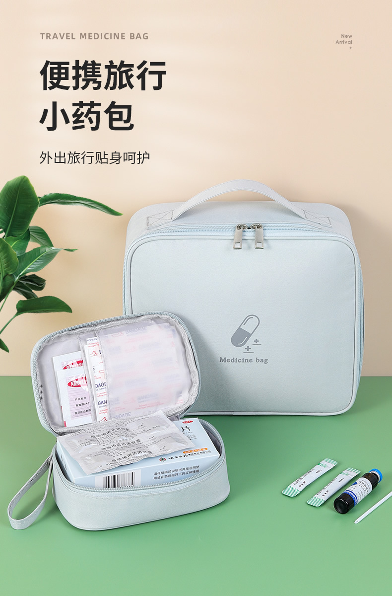 Portable Medicine Bag Fabric First Aid Kit Travel Medical First Aid Kits Household Outdoor Civil Air Defense War Preparation Season Bag