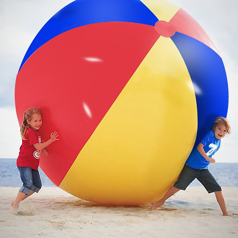 PVC Inflatable Super Large Football Kindergarten Activity Throwing Ball Children's Toys Blowing Beach Ball PVC Inflatable Super Large Football Kindergarten Activity Throwing Ball Children's Toys Blowing Beach Ball