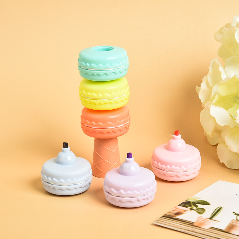 [Macaron Series] 6-Color Set Mini Sweet Multi-Color Series Fluorescent Pen Fluorescent Pen Wholesale Customizable