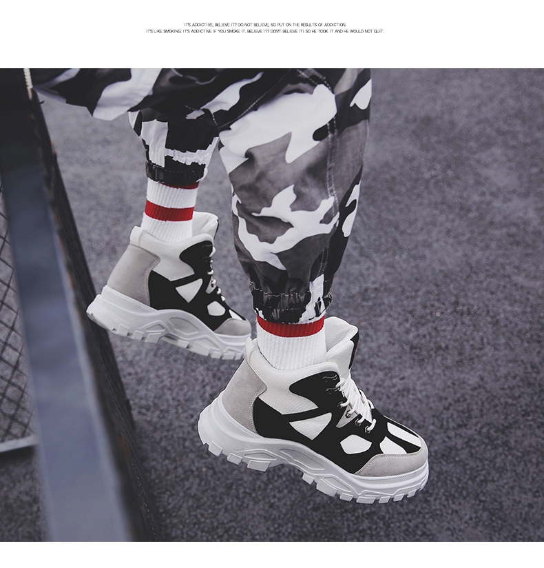 Winter adds flannel high upper shoe Martin boots overalls boots man shoe tide shoe restore ancient ways war Wolf